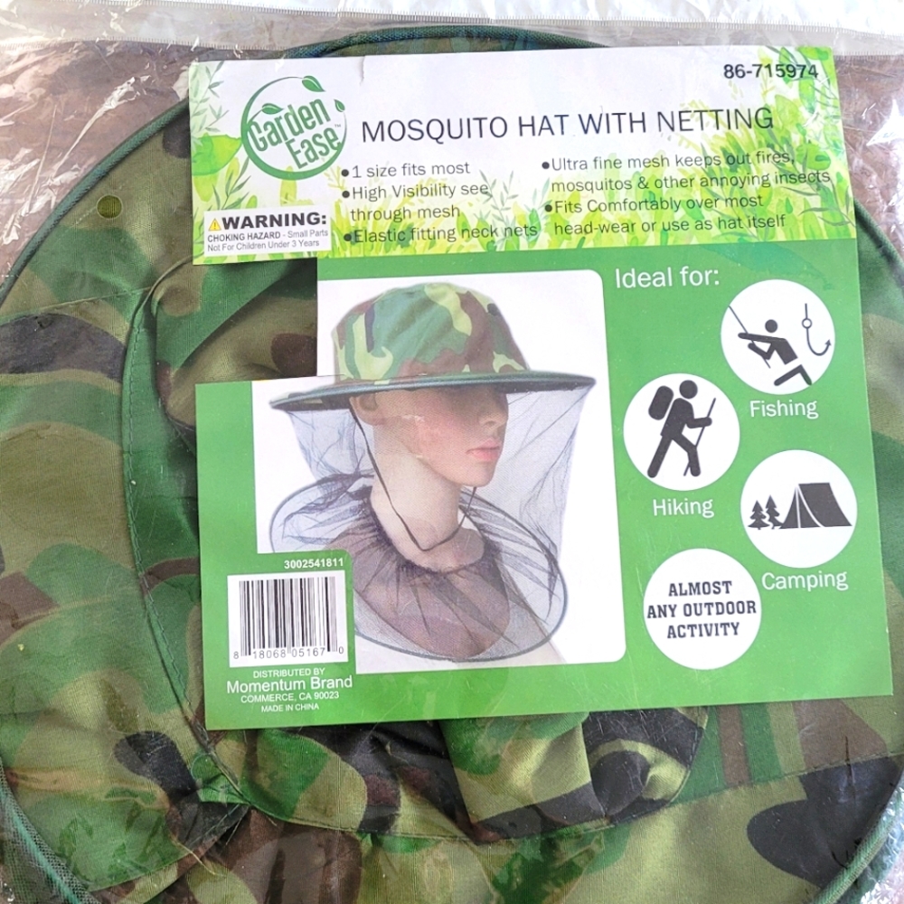 Two MOSQUITO HATS WITH NETTING.